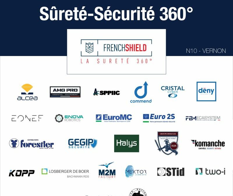 GEGIP Sécurité soutient le FRENCHSHIELD et sera présent au 1er salon professionnel de la sûreté-sécurité le 16 septembre 2021 à Vernon